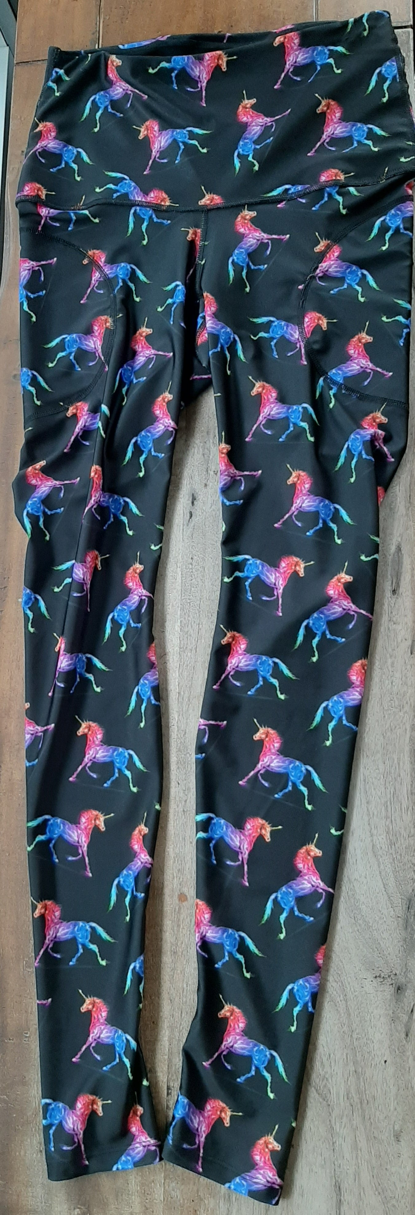 M Prancing Unicorn F/L High Waist Pant